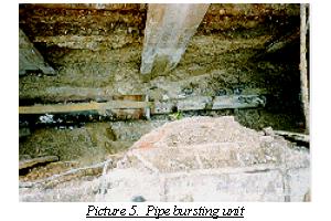 photo of pipe bursting unit